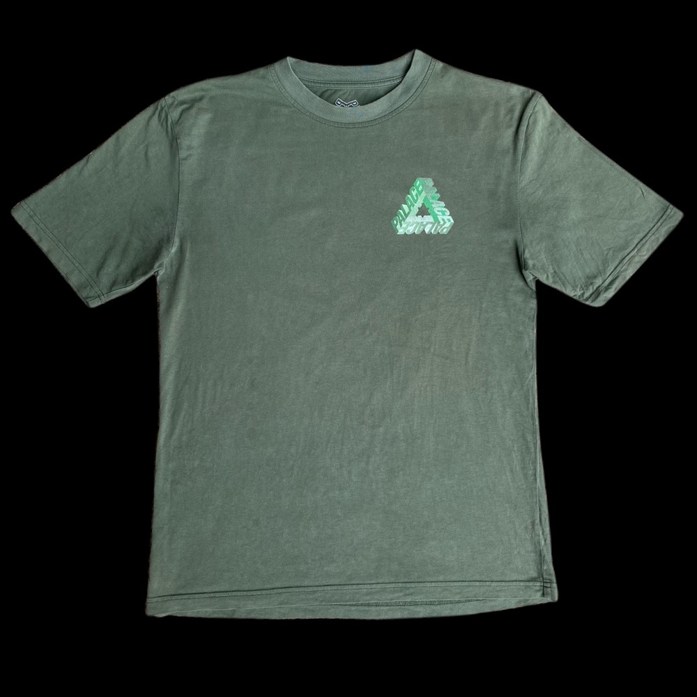 Palace Skateboards P3D Tri-Ferg Olive Short Sleeve T-Shirt